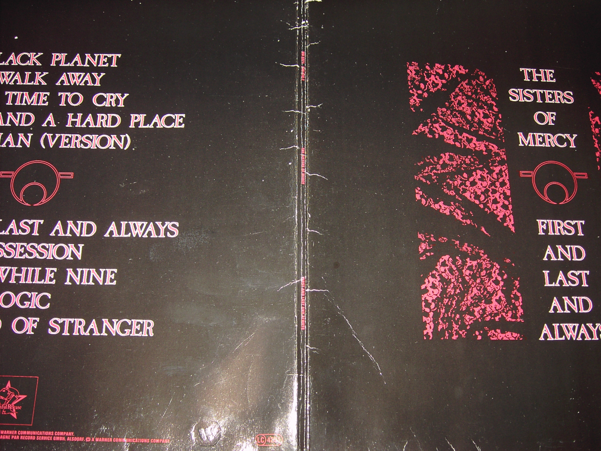 The Sisters Of Mercy First And Last And Always Hard N Rock Vinylstore
